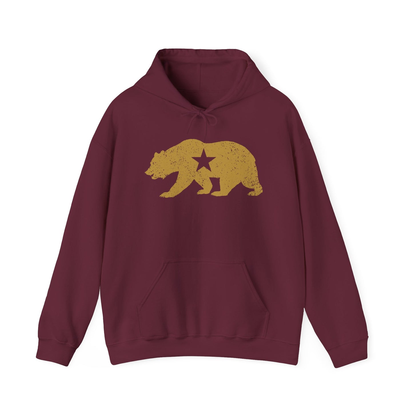 California Golden State Bear Vintage Distressed Graphic Hoodie