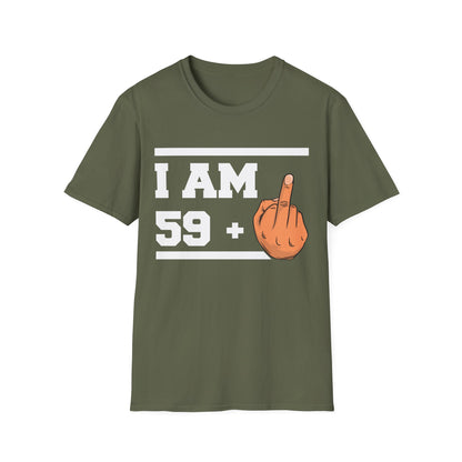 Funny 60th Birthday Sarcastic Gift 59+1 59 Plus 1 T-Shirt