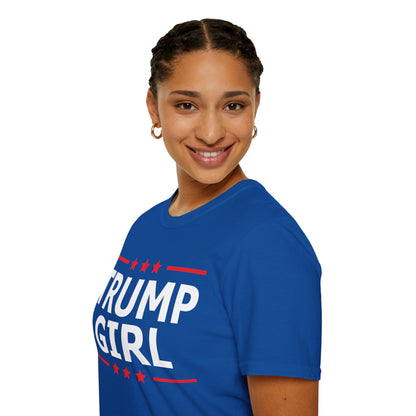 Cute Trump Girl Republican US Flag 2024 Vintage Vote T-Shirt