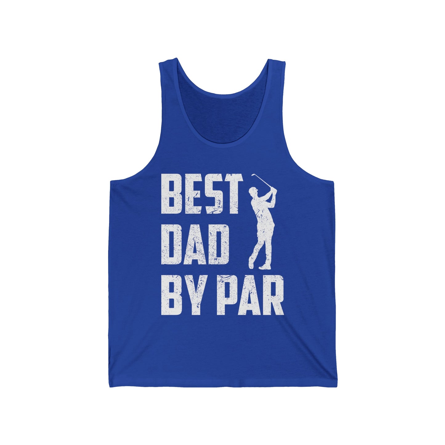 Best Dad by Par Fathers Day Daddy Golf Lover Golfer Gifts Tank Tops