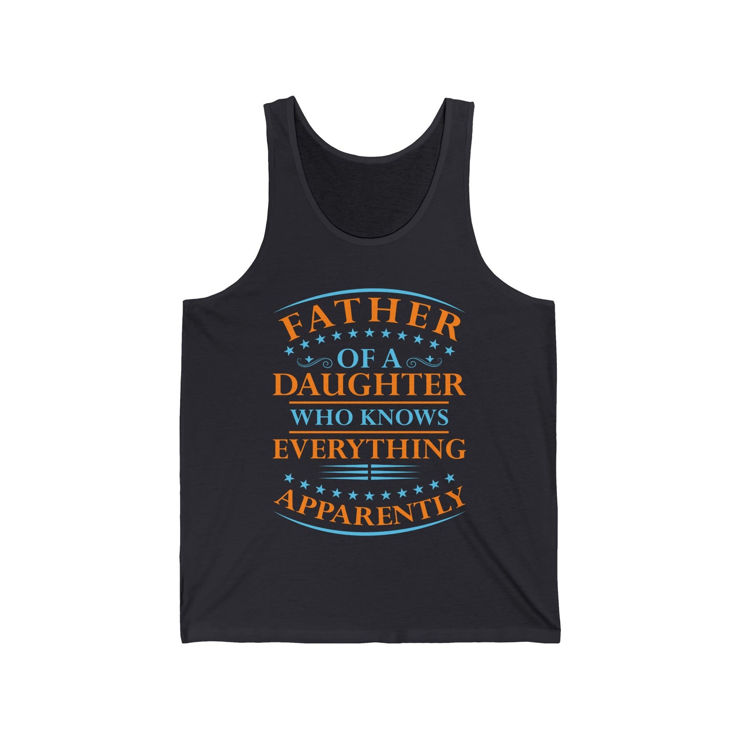 Funny Father Daughter Knows Everything Dad Fathers Day Vintage Tank Top For Men Women Tank Top