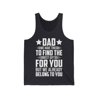 Fathers Day Shirt Funny Dad from Daughter Son Wife for Daddy Tank top