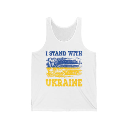 Save Ukraine Tank Tops Fist Support Stand with Ukraine Tank Tops For Men Women