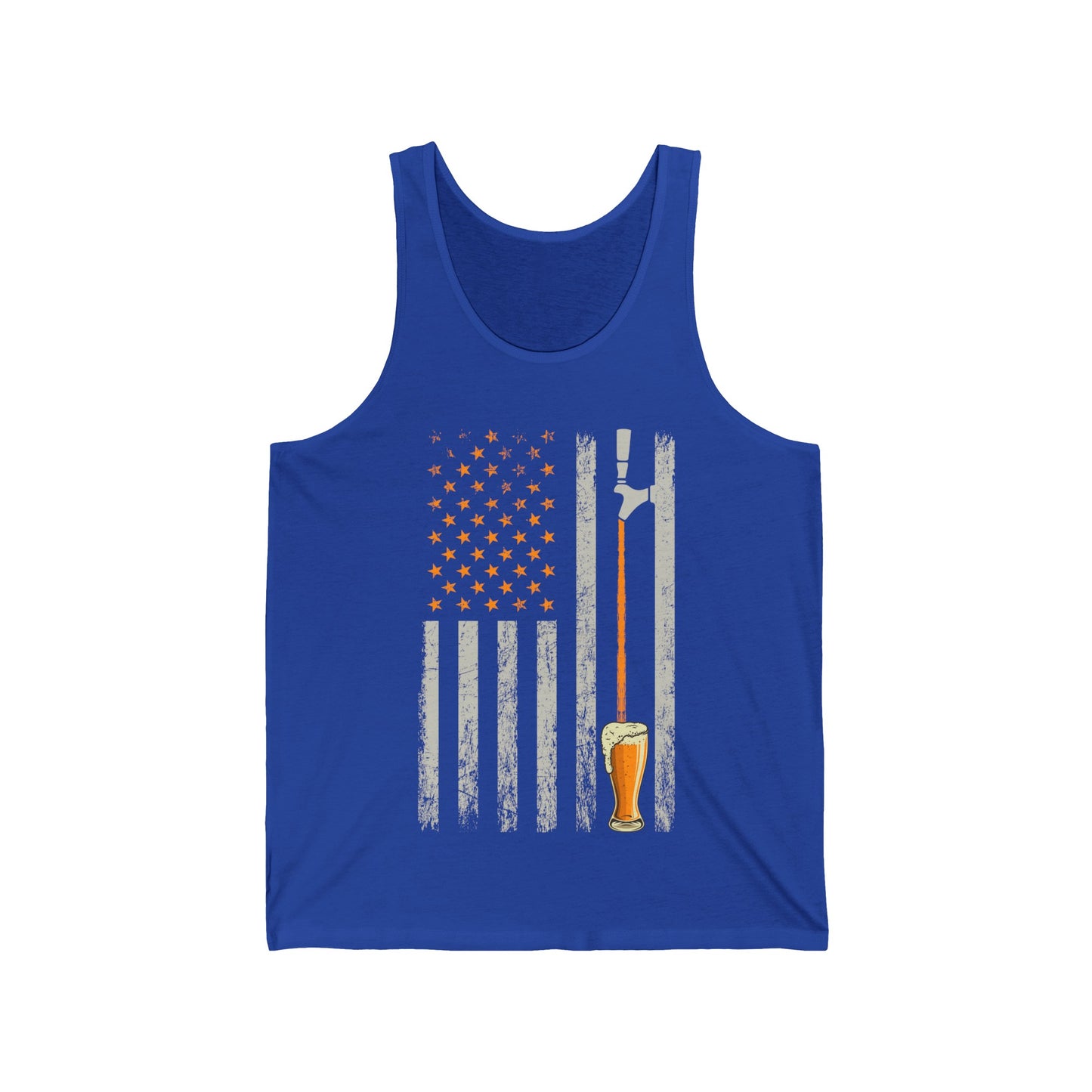 Craft Beer American Flag USA Brewery Drinking Weeking Brew Tank Tops For Men Women