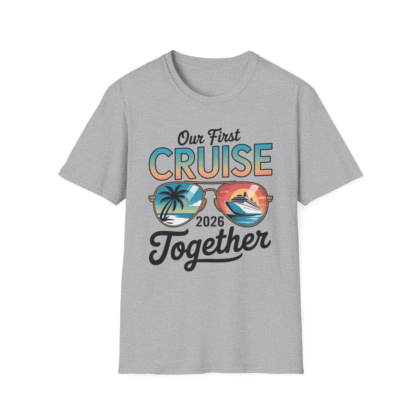 Our First Cruise 2026 Together Cute Matching Couples Cruise T-Shirt For Men Women