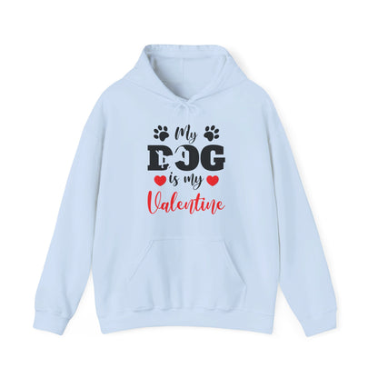 Funny My Dog is My Valentine Dog Lovers Hoodie For Men Women Hoodie
