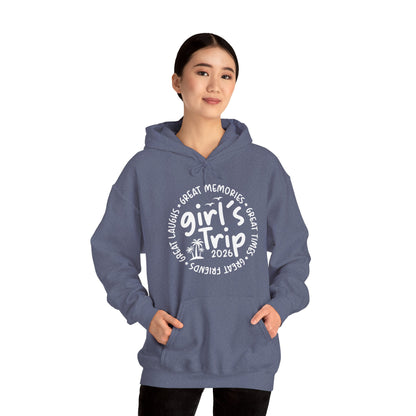 Girl's Trip 2026 Memories Friends Trip Matching Vacation Hoodie For Men Women Hoodie