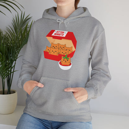 Funny Kitten Nuggets Food Pun Cat Lover Gift Chicken Nuggets Hoodie For Men Women Hoodie