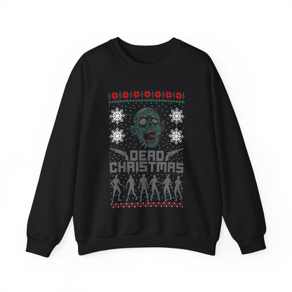 Inspired Merry Christmas The Walking Zombie Face Ugly Funny Dead Christmas Sweatshirt Jumper Xmas Sweater