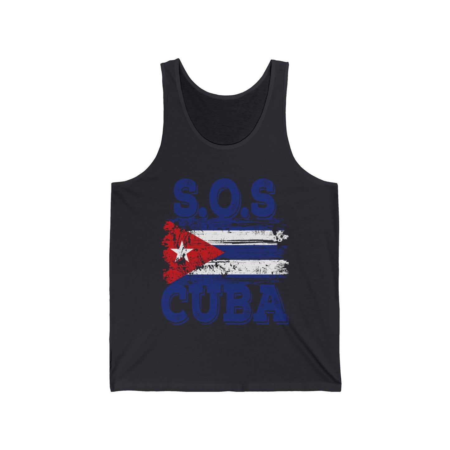 SOS Cuba Cuban Flag Shirt Man Cuban Tank Tops for Men Women