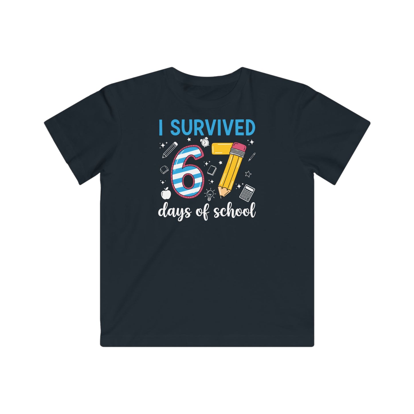 I Survived 67 Days of School Funny Meme Teacher Student T-Shirt