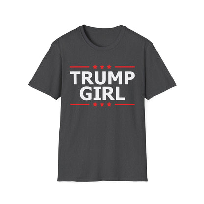 Cute Trump Girl Republican US Flag 2024 Vintage Vote T-Shirt