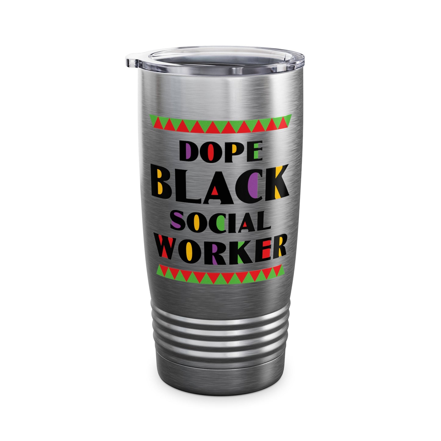 Dope Black Social Worker African American Job Proud Tumbler For Men Women Tumbler