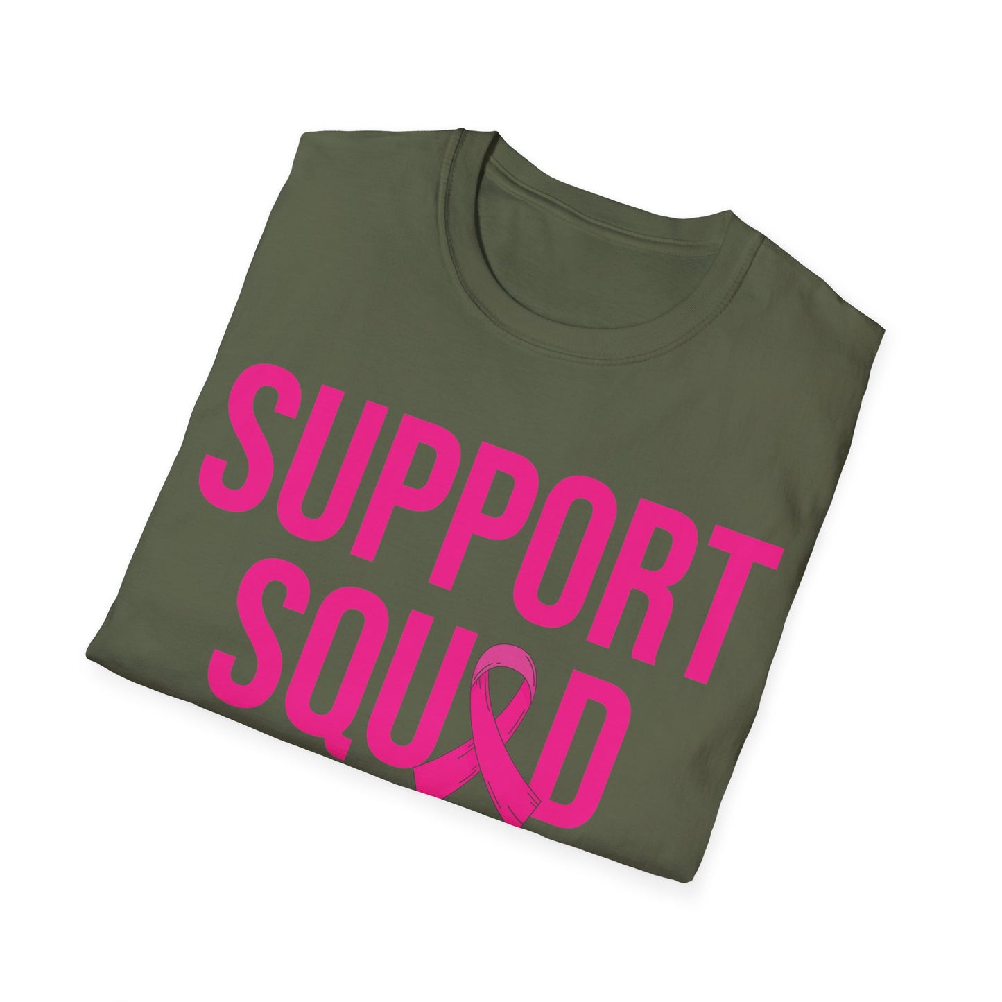 Support Squad Breast Cancer Warrior Awareness October Pink T-Shirt