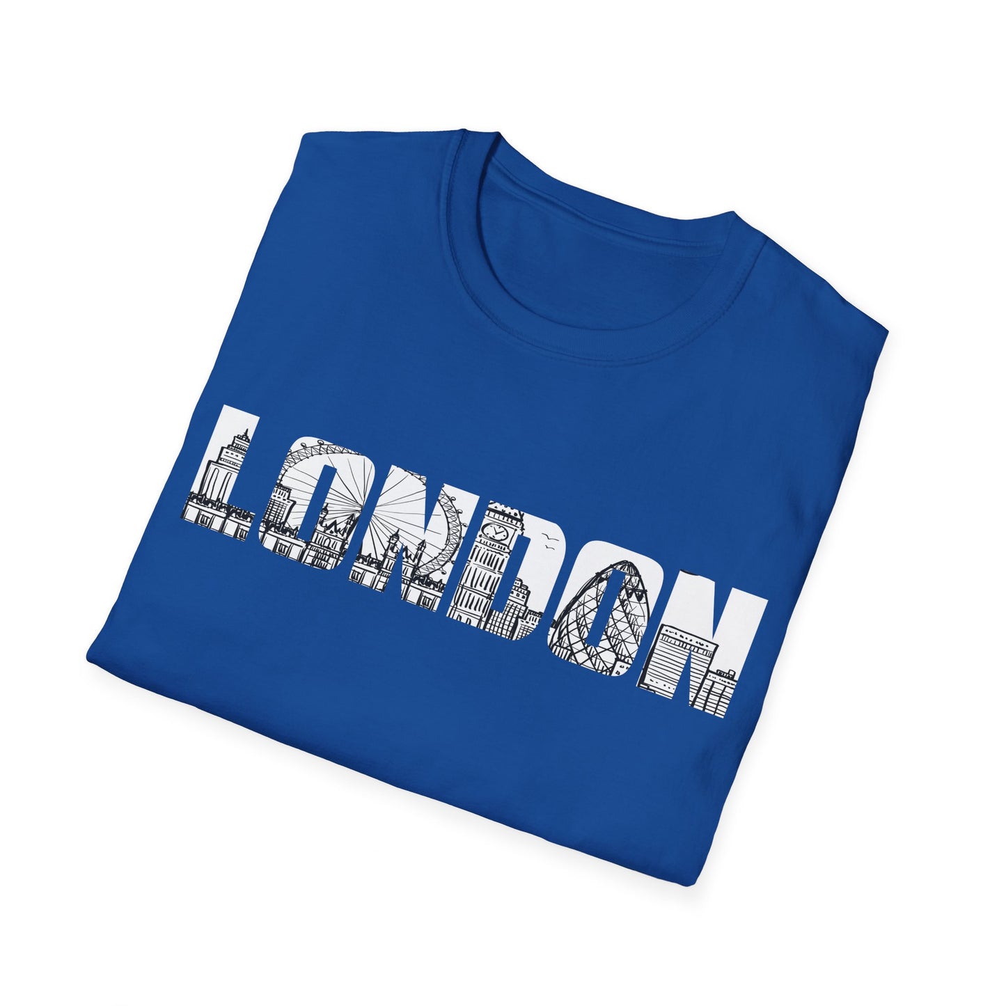 London England Souvenir Flag Phonebooth Double-Decker Bus T-Shirt For Men Women T-Shirt