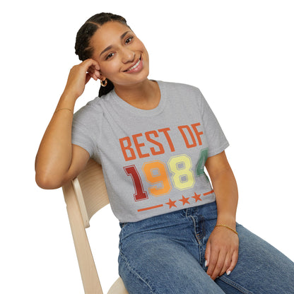 Funny Vintage Best of 1984 40 Year Old Gift 40th Birthday T-Shirt For Men Women T-Shirt