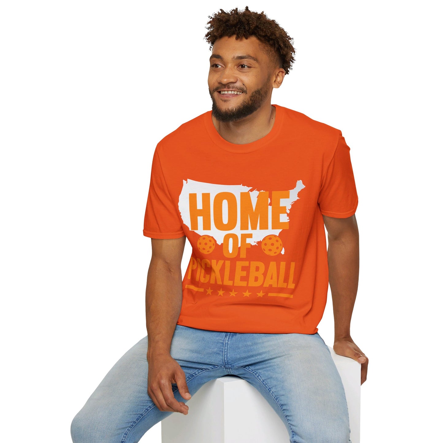 Home of Pickleball USA Map America T-Shirt For Men Women Kids