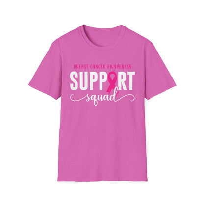 Breast Cancer Shirts Support Squad Tee Breast Cancer Awareness T-Shirt For Men Women