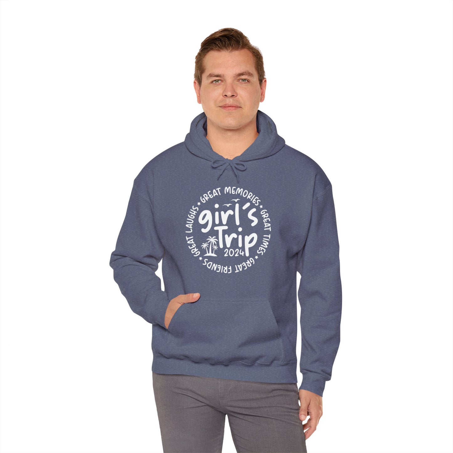 Girl's Trip 2024 Memories Friends Trip Matching Vacation Hoodie For Men Women Hoodie