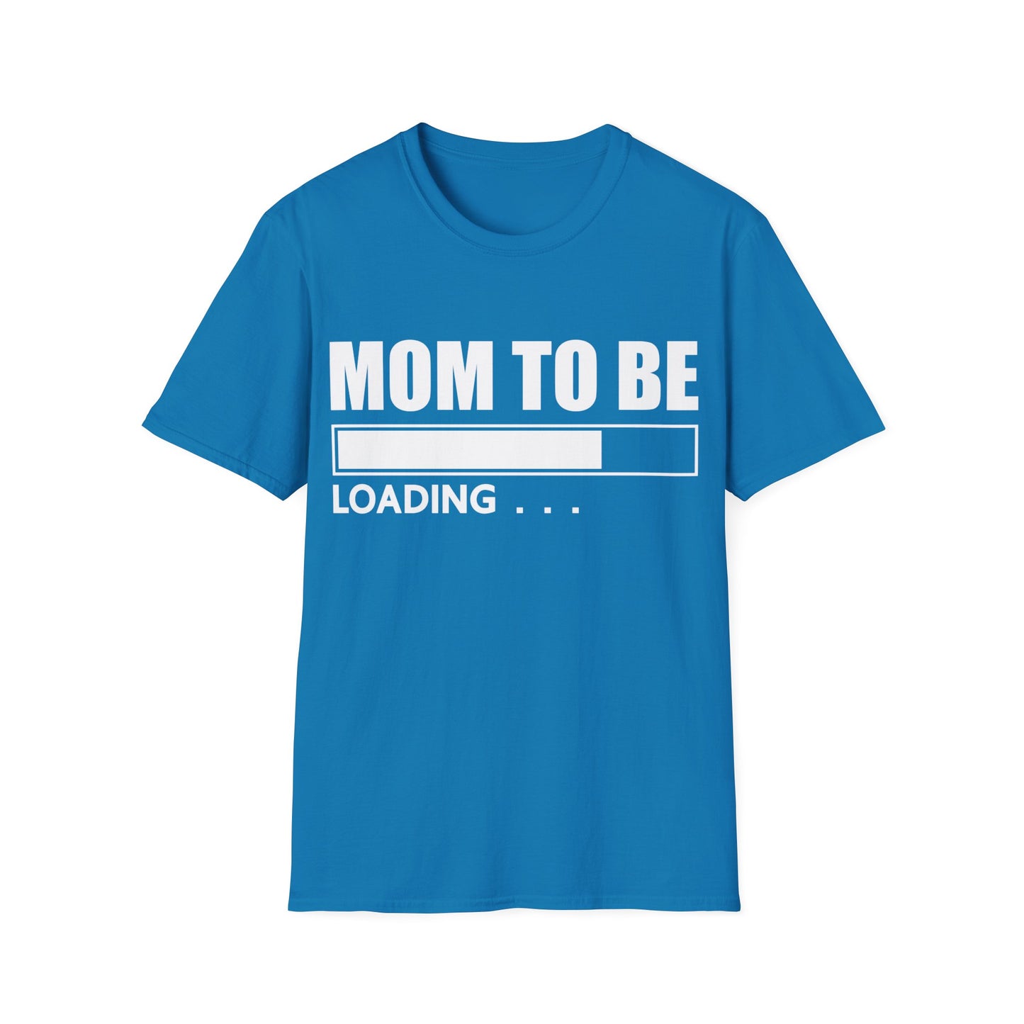 Funny Mom To Be Soon Loading Bar Mothers Day Tshirt Women