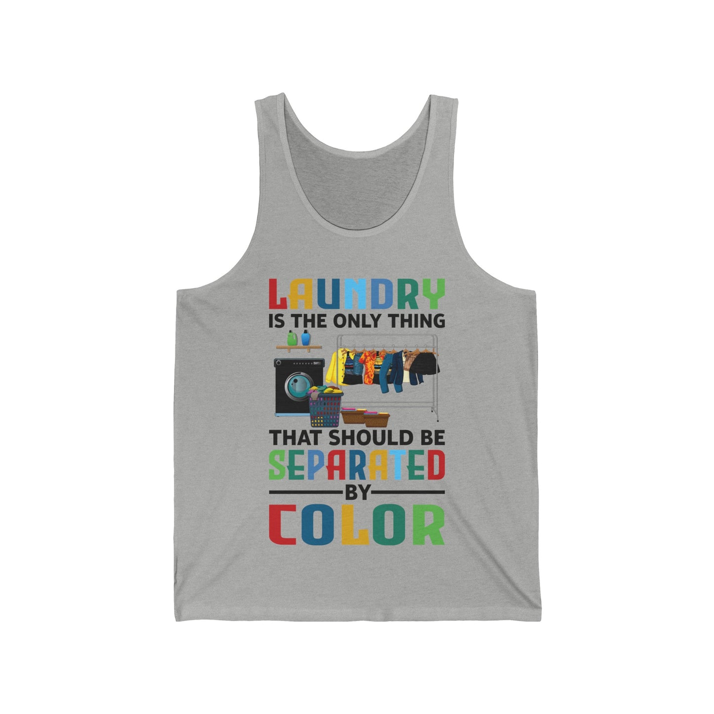 Funny Laundry The Only Thing Separated By Color Black Pride Anti-Racism Tank Top