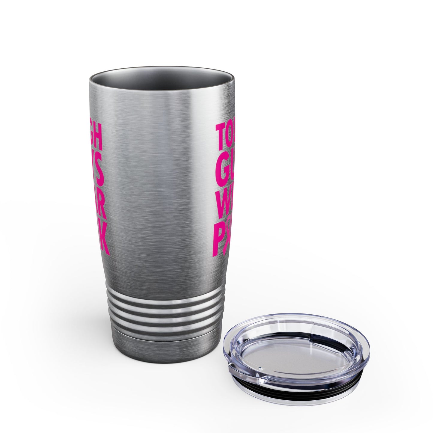 Tough Guys Wear Pink Breast Cancer Awareness October Tumbler