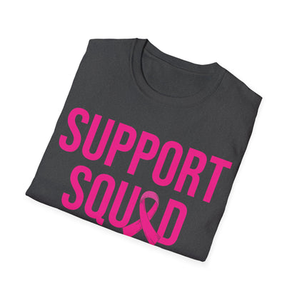 Support Squad Breast Cancer Warrior Awareness October Pink T-Shirt