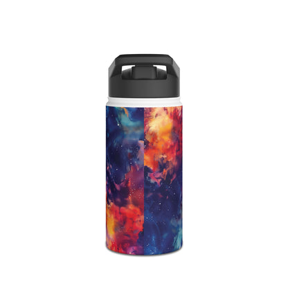 Galaxy Vibrant Pattern Stainless Steel Water Bottle with Twist-on Lid and Double-Wall Vacuum Insulation