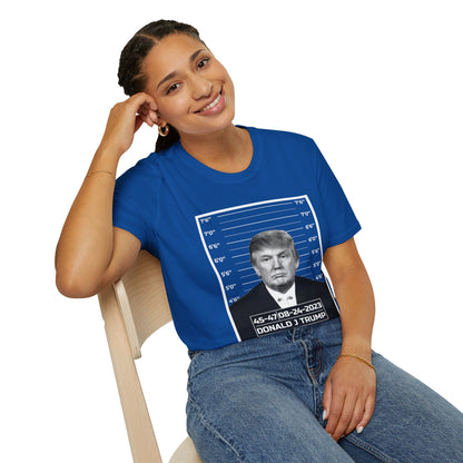 Donald Trump Police Mugshot Not Guilty President Legend 45 47 T-Shirt For Men Women