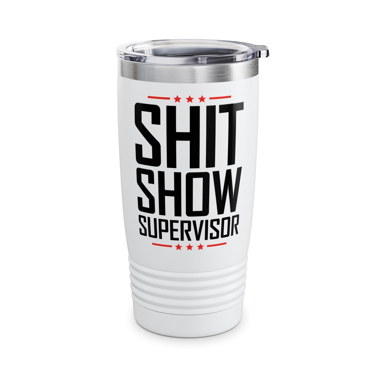 Shit Show Supervisor Retro Funny Sarcastic Adult Humor Tumbler