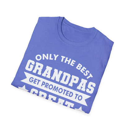 Funny Only The Best Grandpas Get Promoted To Great Grandpa 2024 T-shirt For Men Women