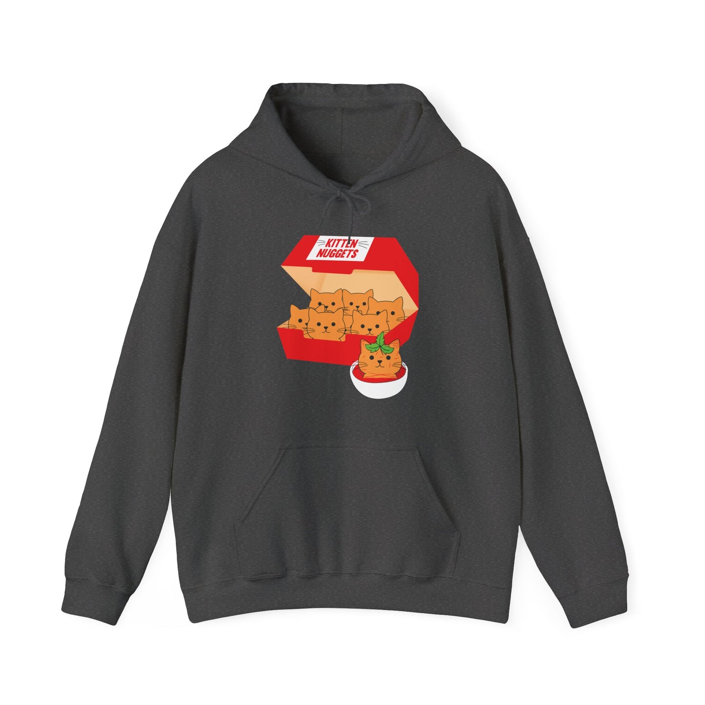 Funny Kitten Nuggets Food Pun Cat Lover Gift Chicken Nuggets Hoodie For Men Women Hoodie