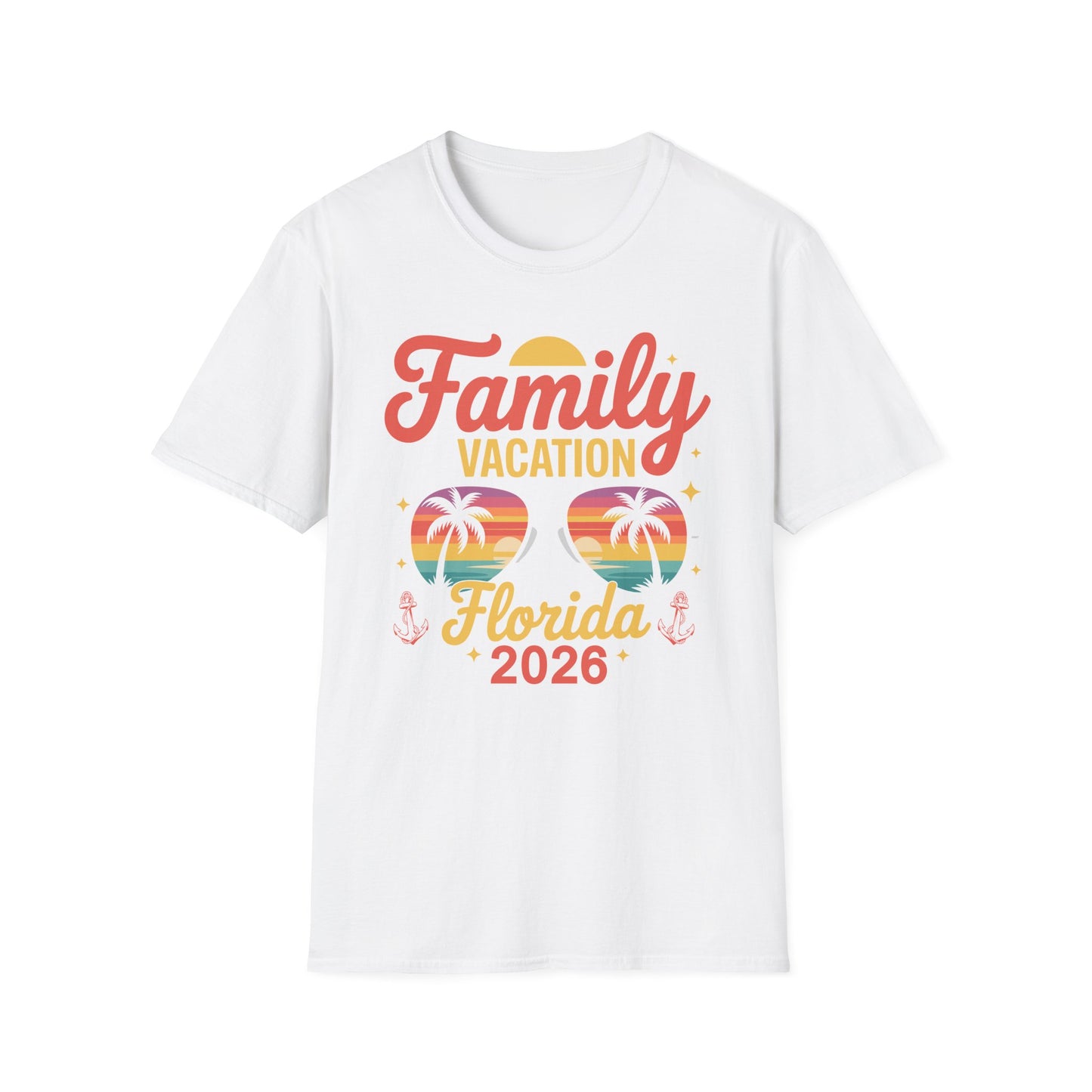 Funny Family Vacation Florida 2026 Florida Group Summer Trip T-Shirt For Men Women