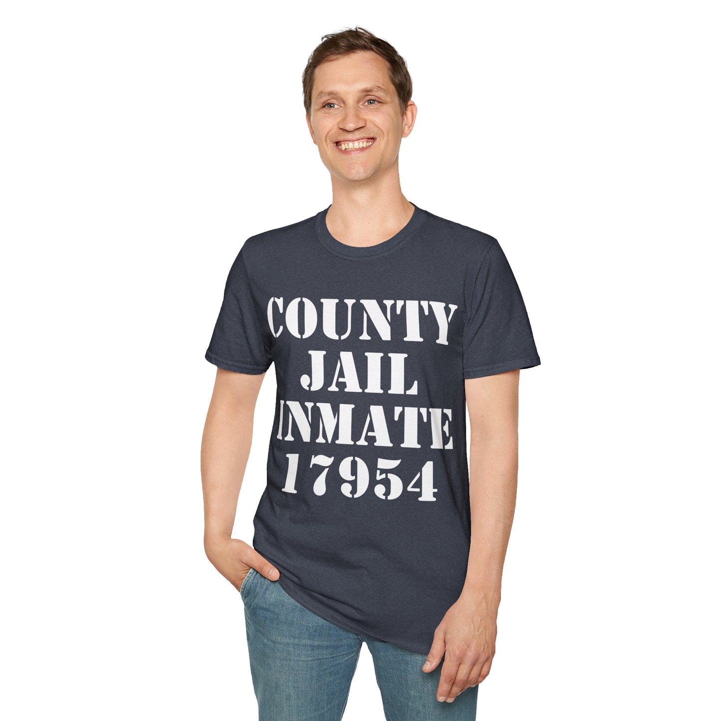 Halloween County Jail Inmate Prisoner Costume Party T-Shirt For Men