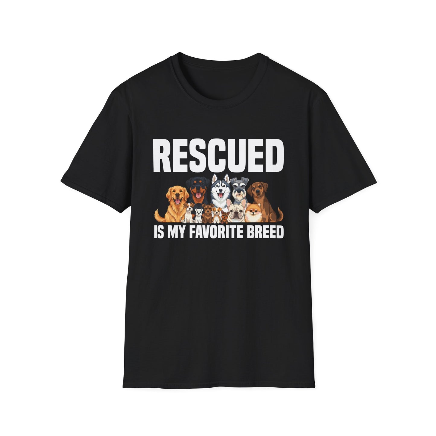 Rescued is My Favorite Breed Animal Rescue T-Shirt