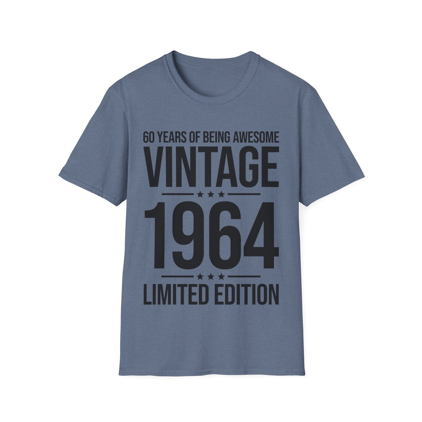 60 Year Old Gifts Vintage 1964 60 Years Awesome 60th Birthday T-Shirt