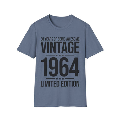 60 Year Old Gifts Vintage 1964 60 Years Awesome 60th Birthday T-Shirt