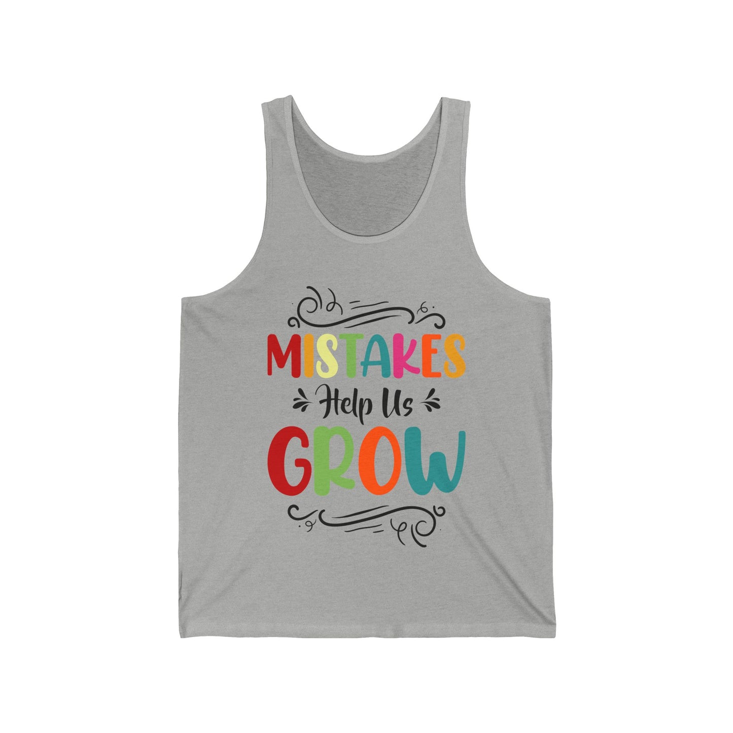 Mistakes Help Us Grow Teacher Student Funny Back To School Tank Top