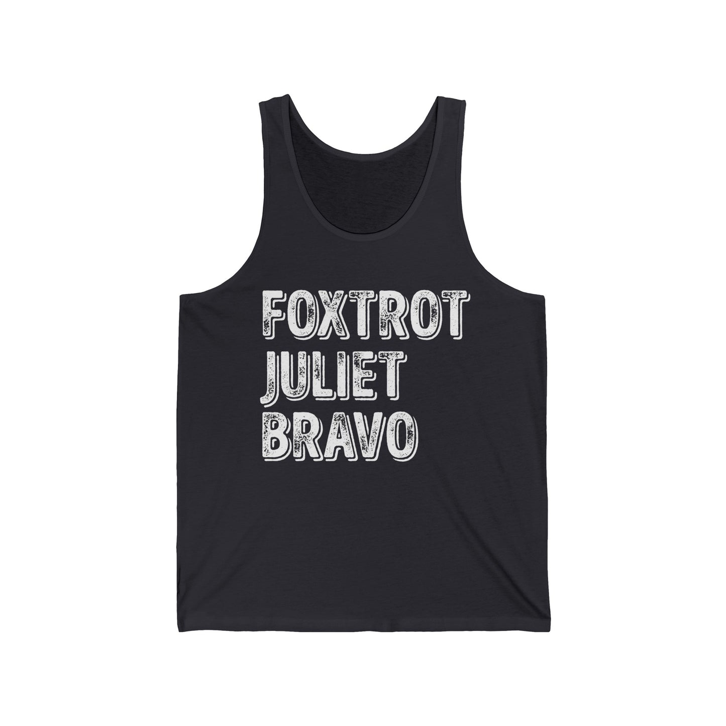 Retro Vintage Foxtrot Juliet Bravo Tank Tops For Men Women