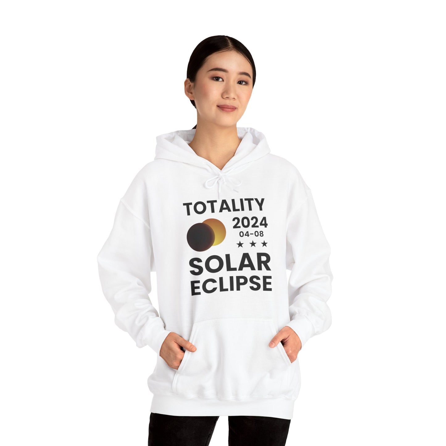 Totality Solar Eclipse 2024 America Retro Total Eclipse Hoodie For Men Women Hoodie