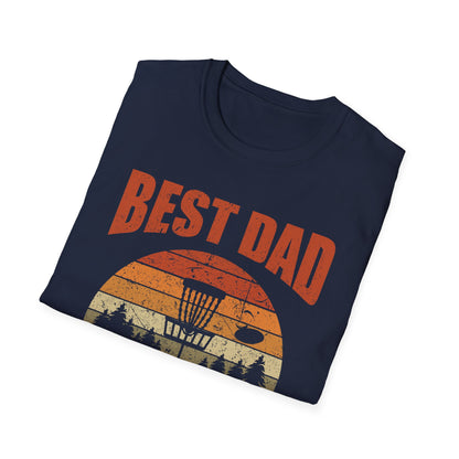 Mens Best Dad by Par Disc Golf Fathers Day Daddy Golf Lover T-Shirt