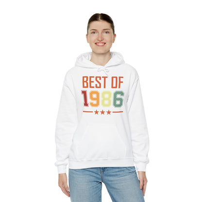 Funny Vintage Best of 1986 40 Year Old Gift 40th Birthday Hoodie For Men Women Hoodie