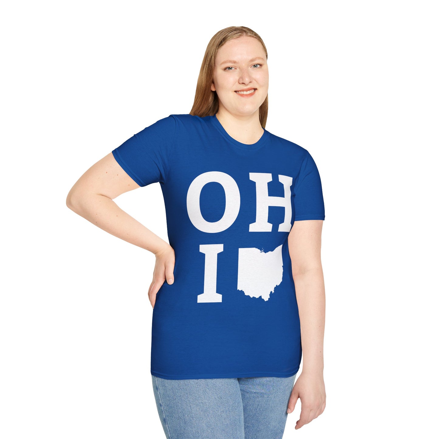 Vintage State of Ohio Flag Map Distressed T-Shirt Men Women