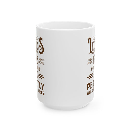 60th Birthday Mug 60 Years Old Vintage Legends Funny Born In 1966 Coffee Mug For Men Women