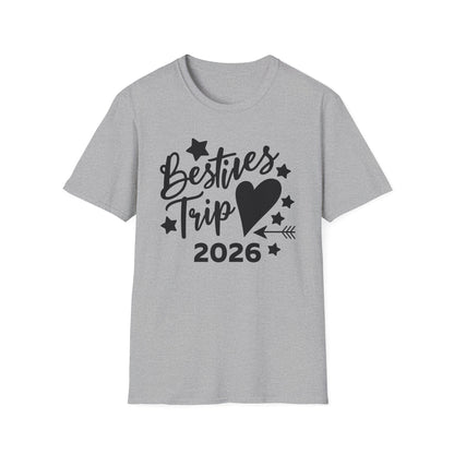Funny Besties trip or Weekend 2026 For Girls and Women Vacation T-Shirt