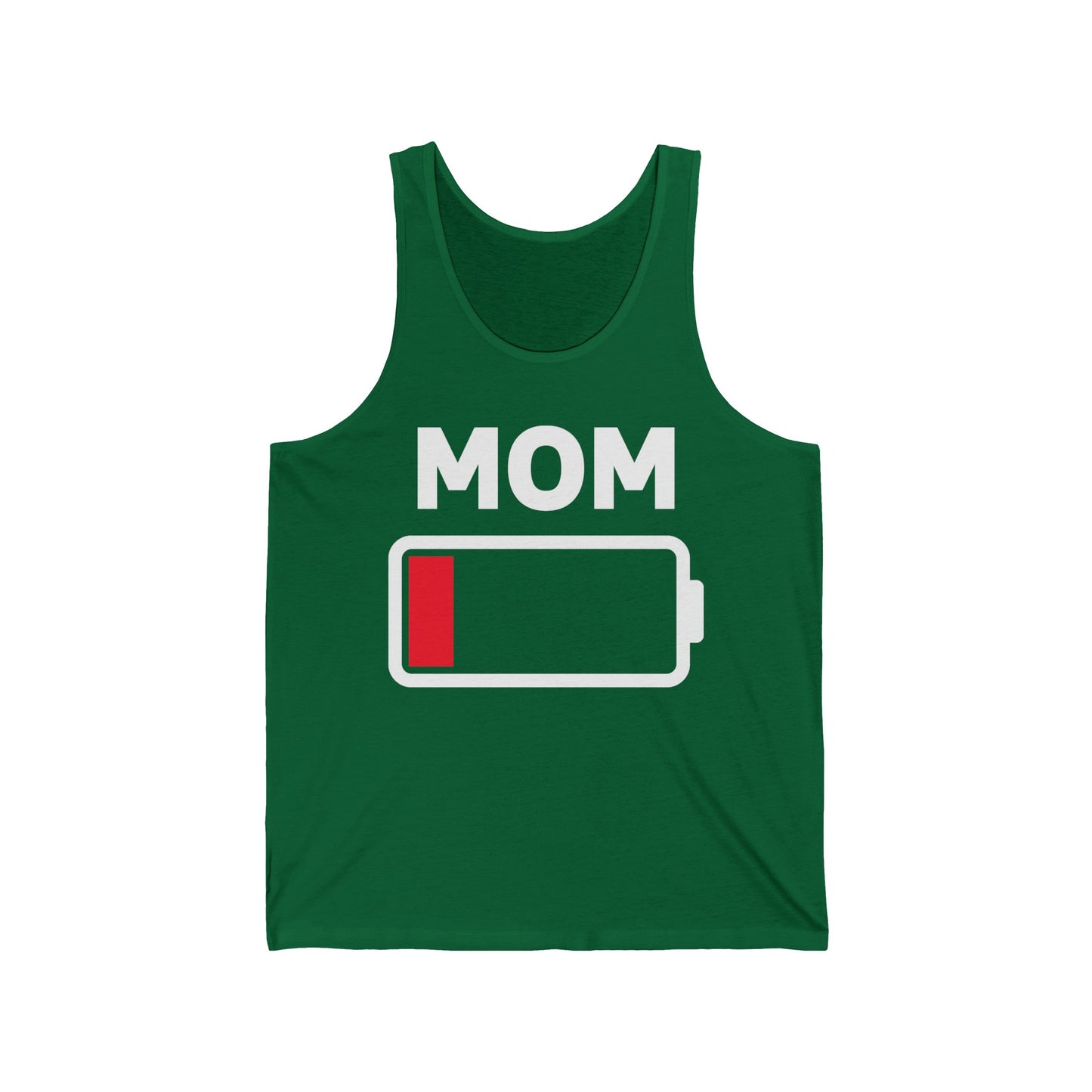 Funny Mom Tired Low Battery Mothers Day Tank Tops For Men Women