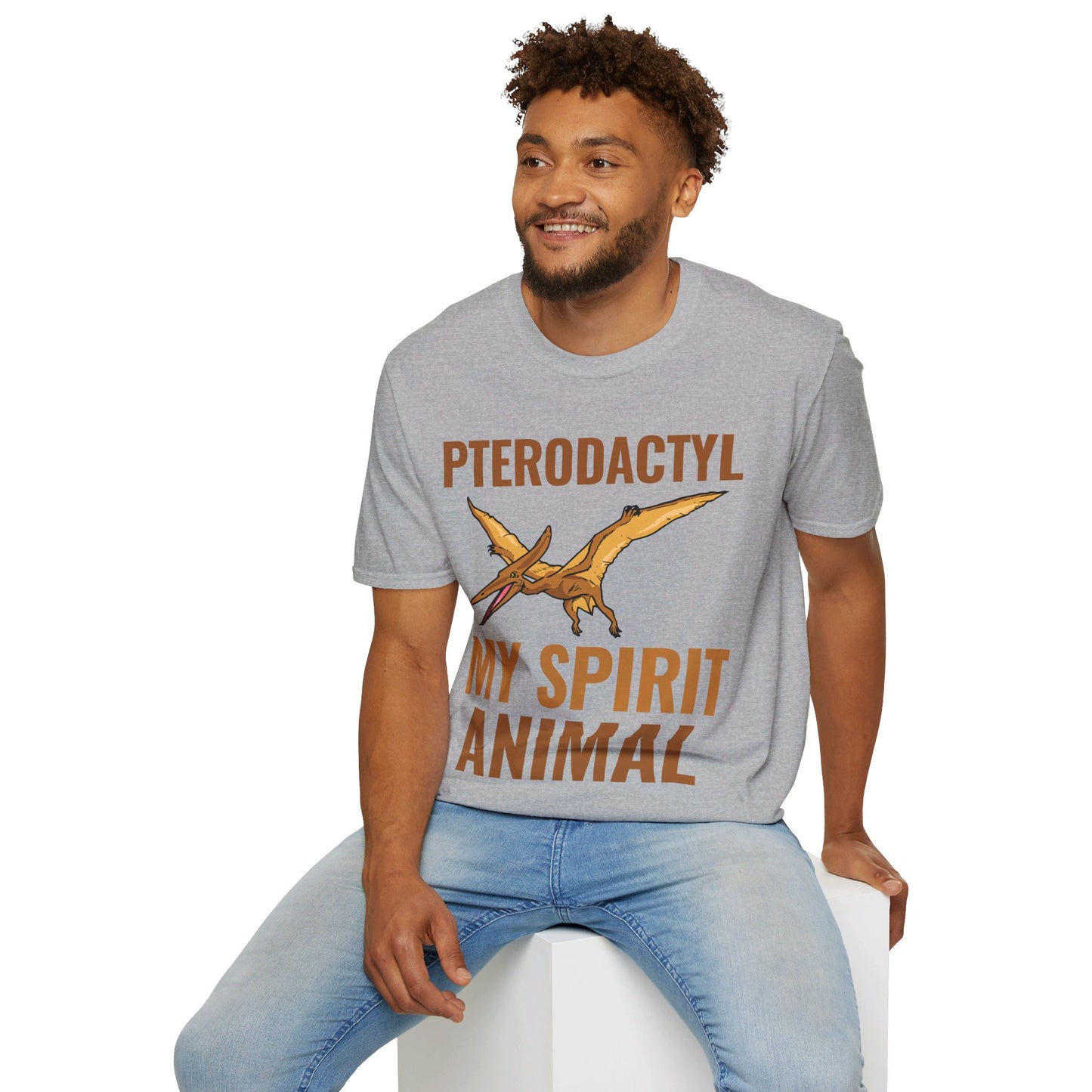 Funny Pterodactyl Is My Spirit Animal Dinosaur Gift T-Shirt For Men Women