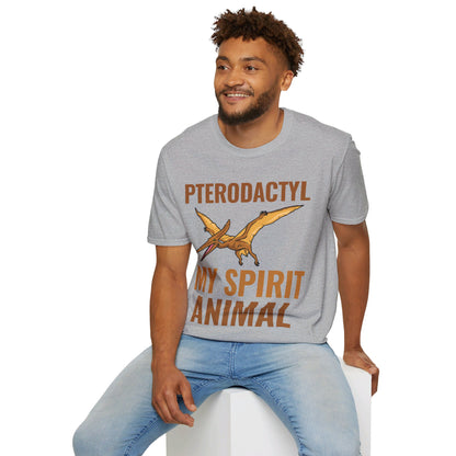 Funny Pterodactyl Is My Spirit Animal Dinosaur Gift T-Shirt For Men Women