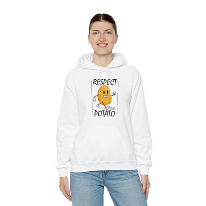 Funny Respect The Potato Gift Men Cute Root Vegetable Lovers Vegan Hoodie For Men Women Hoodie