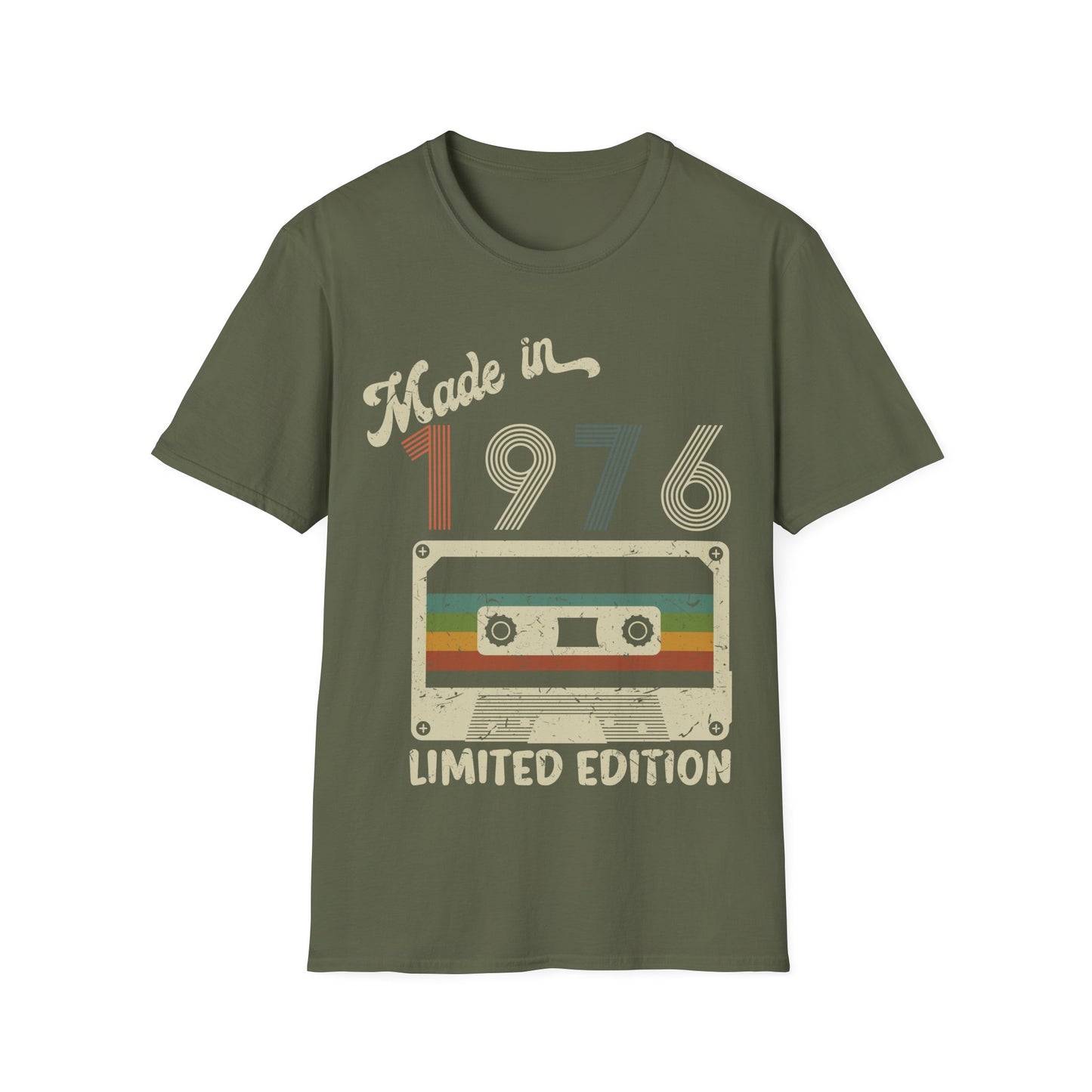Made In 1976 Limited Edition Funny Cassette Tape Vintage T-Shirt For Men Women